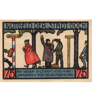 ALLEMAGNE, GOCH - 75 PFENNIG 1922 2