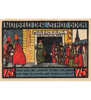 ALLEMAGNE, GOCH - 75 PFENNIG 1922