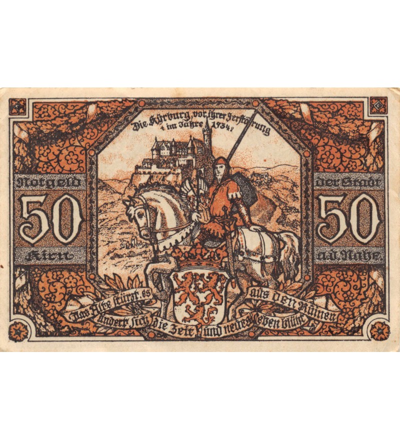 ALLEMAGNE, KIRN - 50 PFENNIG 1920