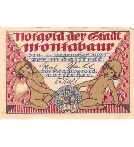 ALLEMAGNE, MONTABAUR - 50 PFENNIG 1920