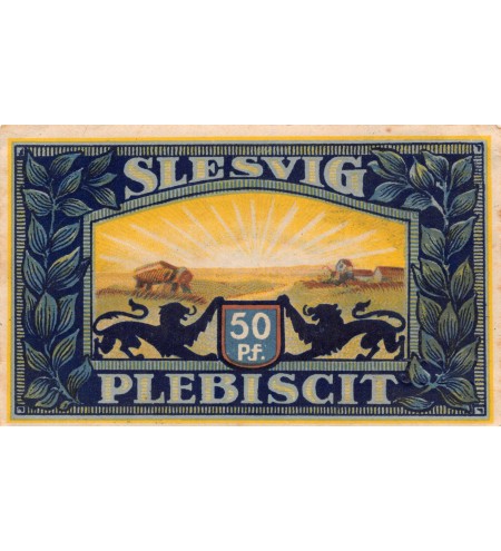 DANEMARK, ALLEMAGNE, VOJENS - 10 PFENNIG 1920