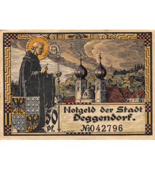 ALLEMAGNE, DEGGENDORF - 50 PFENNIG 1920 2