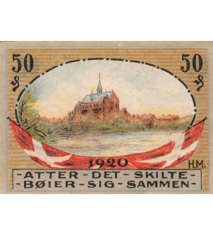 DANEMARK, ALLEMAGNE, HADERSLEBEN - 50 PFENNIG 1920 2