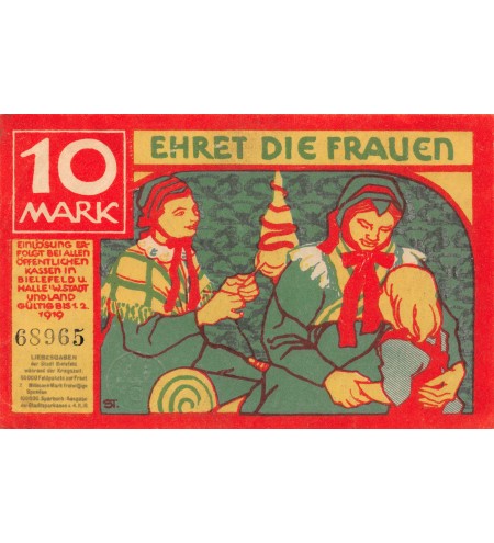 ALLEMAGNE, BIELEFELD - 10 MARK 1919