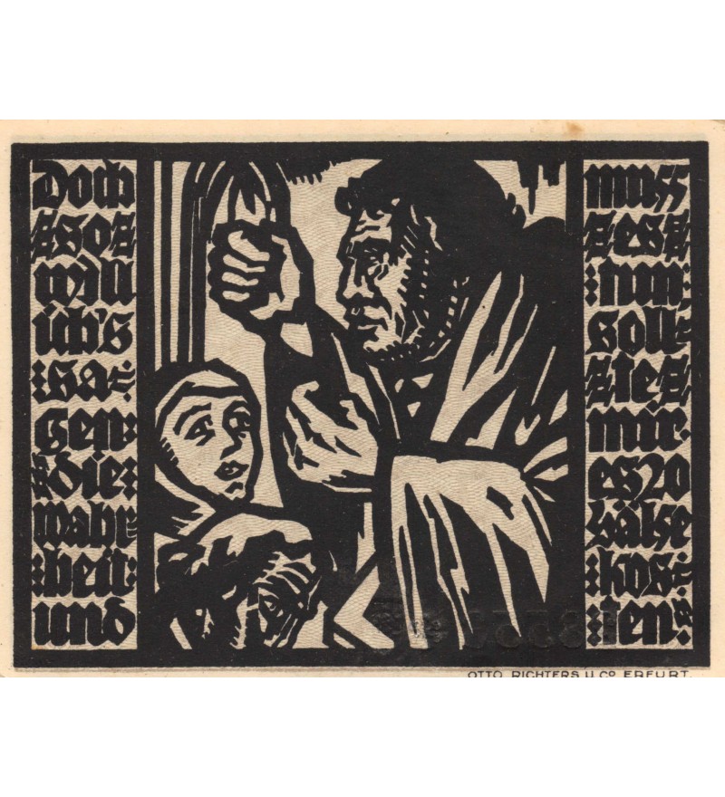 ALLEMAGNE, ERFURT - 50 PFENNIG 1921