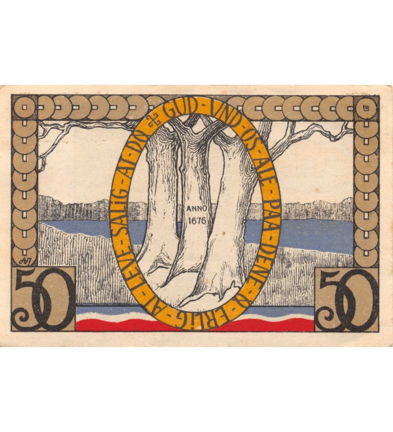 DANEMARK, ALLEMAGNE, AUGUSTENBORG - 50 PFENNIG 1920