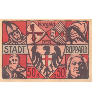 ALLEMAGNE, BOPPARD - 50 PFENNIG 1921