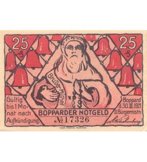 ALLEMAGNE, BOPPARD - 25 PFENNIG 1921
