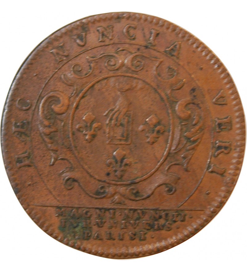 UNIVERSITÉ DE PARIS – Jeton cuivre 1699