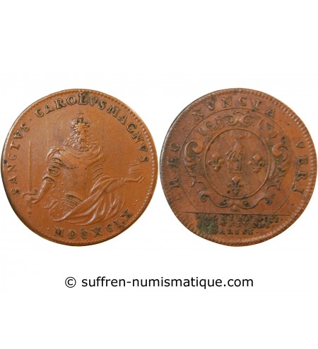 UNIVERSITÉ DE PARIS – Jeton cuivre 1699