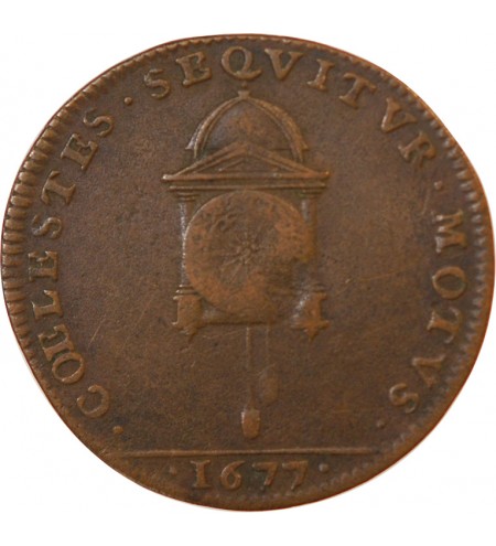 MARIE-THERESE – Jeton cuivre 1677