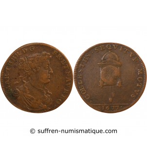 MARIE-THERESE – Jeton cuivre 1677