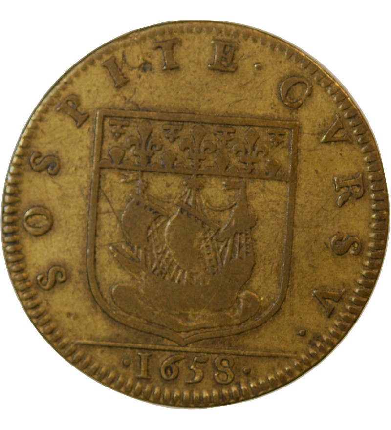PREVÔT DES MARCHANDS DE PARIS, Alexandre de Sève – JETON laiton 1658