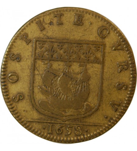 PREVÔT DES MARCHANDS DE PARIS, Alexandre de Sève – JETON laiton 1658