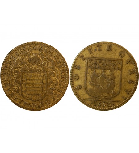PREVÔT DES MARCHANDS DE PARIS, Alexandre de Sève – JETON laiton 1658