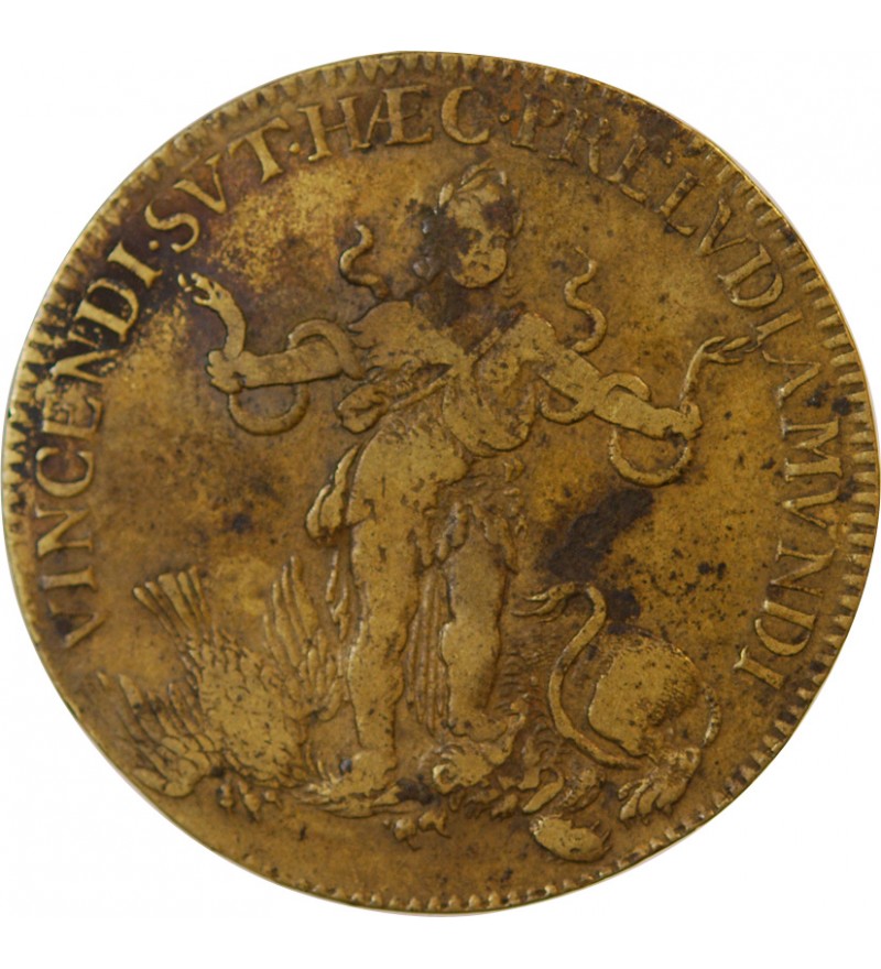 LOUIS XIV – JETON laiton HOC SYDERE LILIA FLORENT