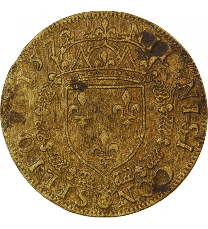 CONSEIL DU ROI, Charles IX – JETON laiton 1572
