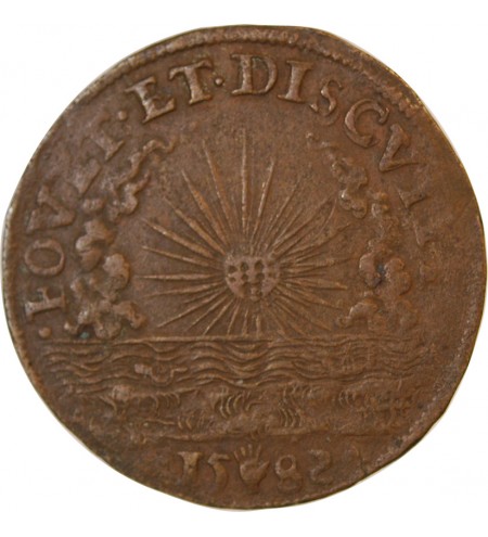 PERCHE, François Duc d’Alençon – JETON cuivre 1582