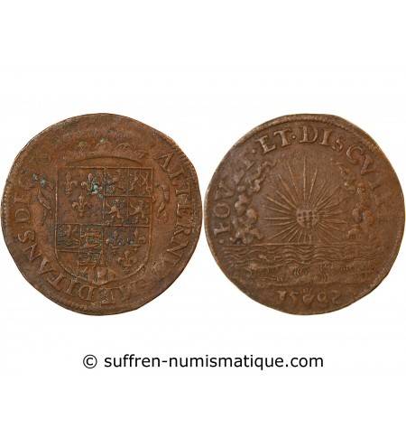 PERCHE, François Duc d’Alençon – JETON cuivre 1582