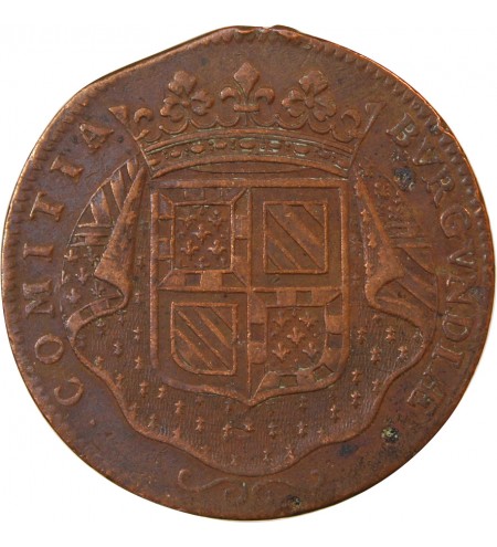 ETATS DE BOURGOGNE, La paix menacée – JETON cuivre 1701