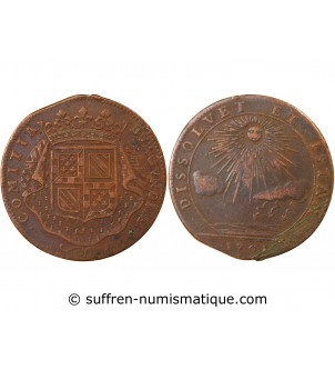 ETATS DE BOURGOGNE, La paix menacée – JETON cuivre 1701
