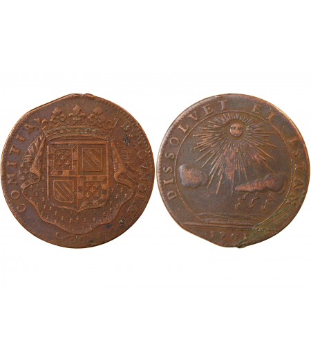 ETATS DE BOURGOGNE, La paix menacée – JETON cuivre 1701