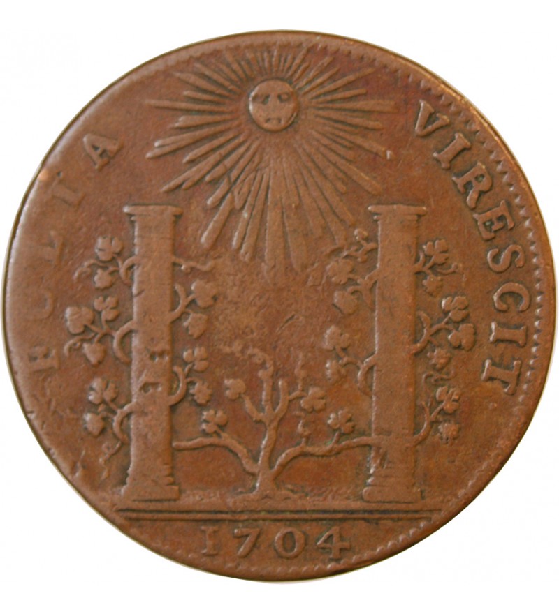 ETATS DE BOURGOGNE, Soutien des princes de Condé – JETON cuivre 1704