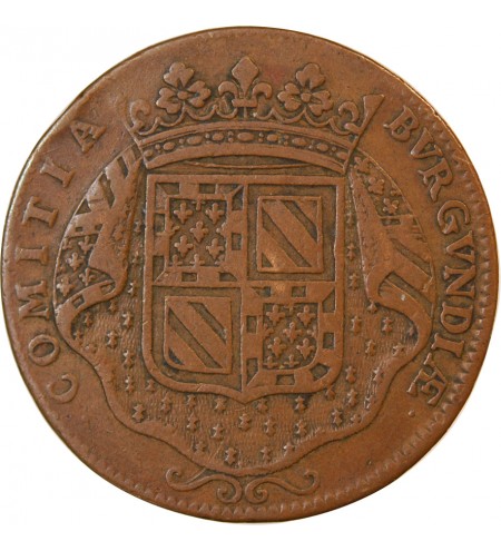 ETATS DE BOURGOGNE, Soutien des princes de Condé – JETON cuivre 1704