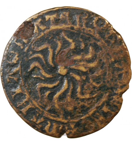 ADMINISTRATION ANGLO-FRANCAISE, JETON à la rose de Saint-Catherine – vers 1430 – Mit. 519