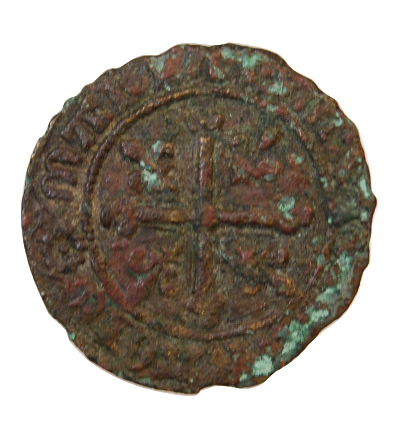 ADMINISTRATION ANGLO-FRANCAISE, JETON à la rose de Saint-Catherine – vers 1430 – Mit. 519