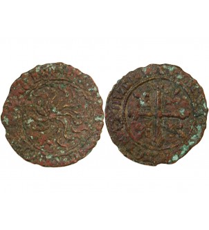 ADMINISTRATION ANGLO-FRANCAISE, JETON à la rose de Saint-Catherine – vers 1430 – Mit. 519 2