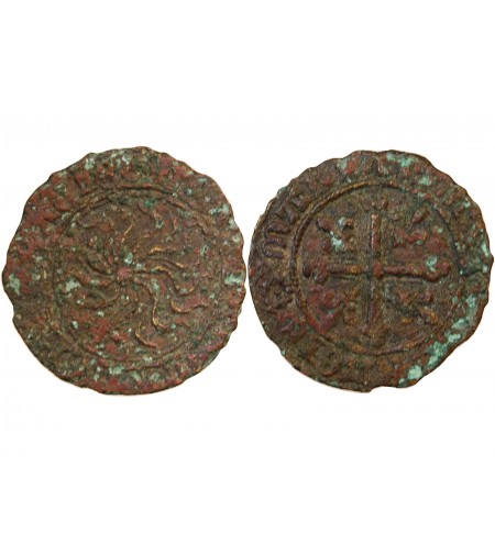 ADMINISTRATION ANGLO-FRANCAISE, JETON à la rose de Saint-Catherine – vers 1430 – Mit. 519