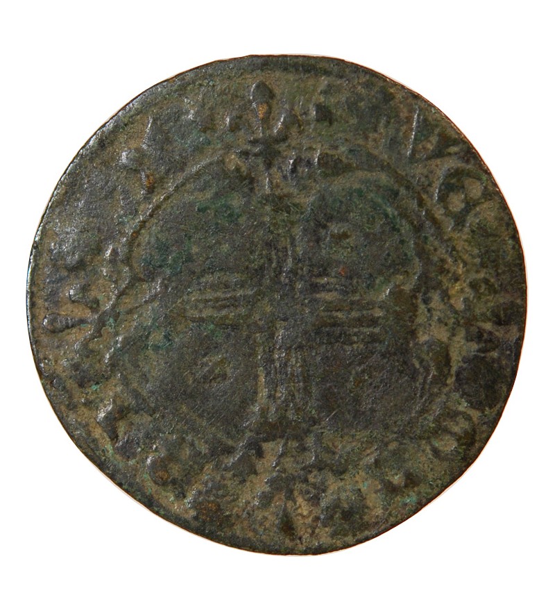 ADMINISTRATION ANGLO-FRANCAISE, JETON à la rose de Saint-Catherine – vers 1430 – Mit. 519