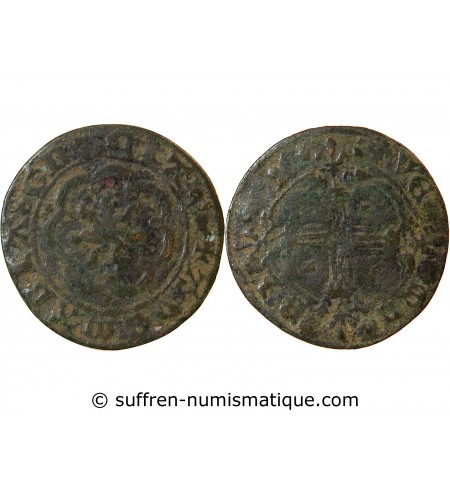 ADMINISTRATION ANGLO-FRANCAISE, JETON à la rose de Saint-Catherine – vers 1430 – Mit. 519