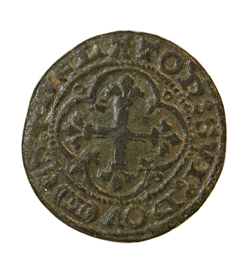 BERRY – JETON de compte au mouton crucifère – XVe siècle – Mit.552