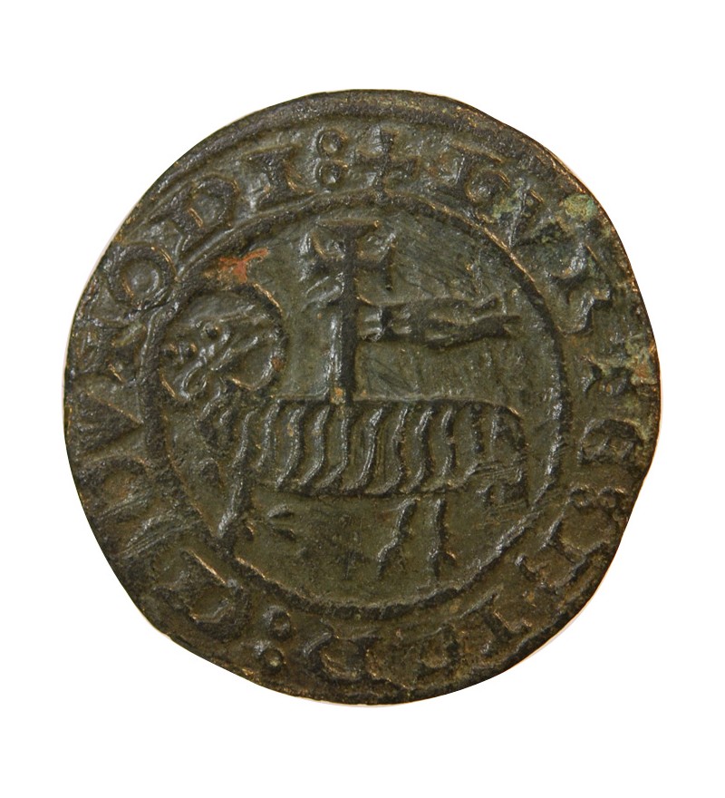 BERRY – JETON de compte au mouton crucifère – XVe siècle – Mit.552