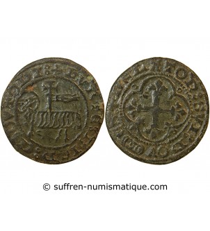 BERRY – JETON de compte au mouton crucifère – XVe siècle – Mit.552