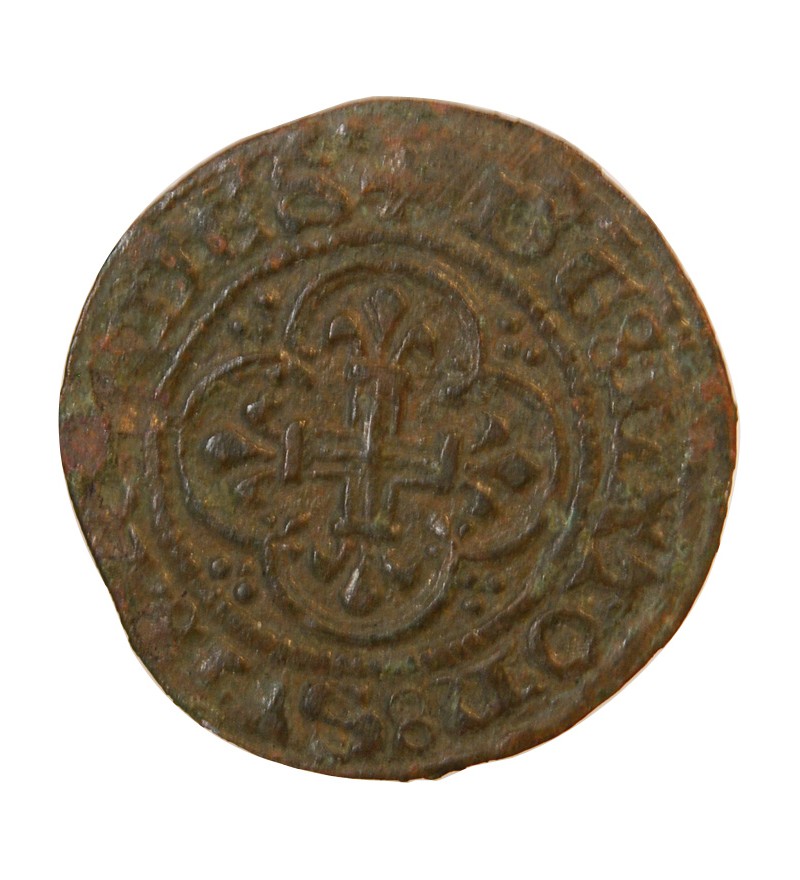 BERRY – JETON de compte au mouton crucifère – XVe siècle – F.9429