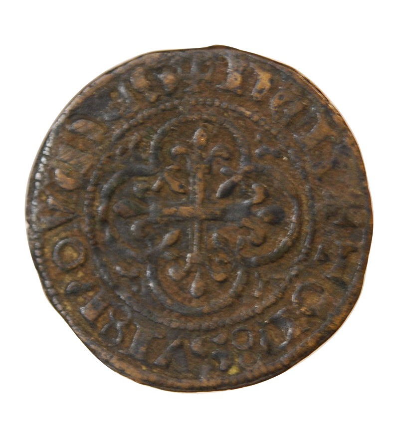 BERRY – JETON de compte au mouton crucifère – XVe siècle – F.9429 var.