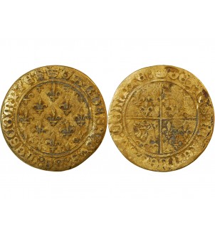 DAUPHINÉ – JETON de compte au champ de lys – XVe siècle – Mit.619a 2