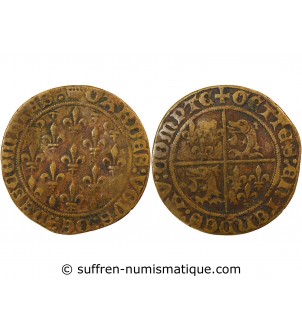 DAUPHINÉ – JETON de compte au champ de lys – XVe siècle – Mit.619a