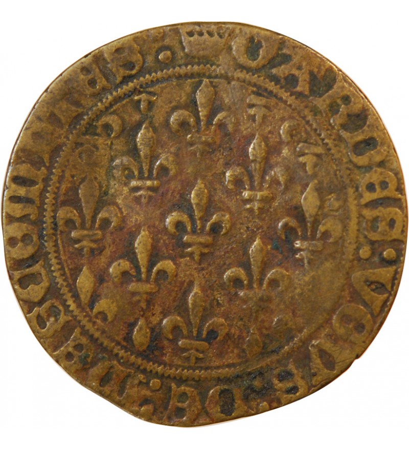 DAUPHINÉ – JETON de compte au champ de lys – XVe siècle – Mit.619a