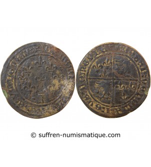 NUREMBERG – JETON de compte au type du Dauphiné – XVe siècle – Mit. 1043 var.