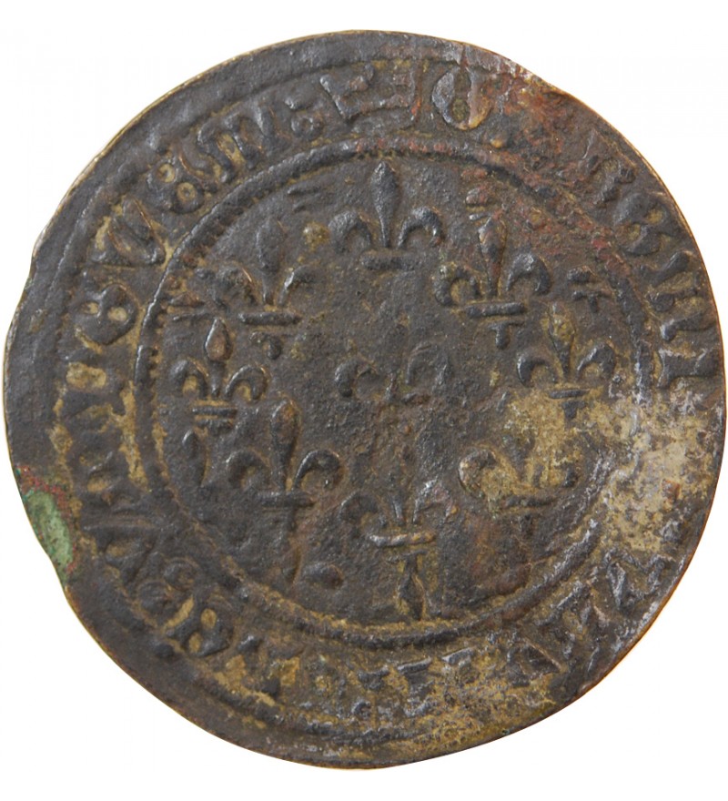 NUREMBERG – JETON de compte au type du Dauphiné – XVe siècle – Mit. 1043 var.