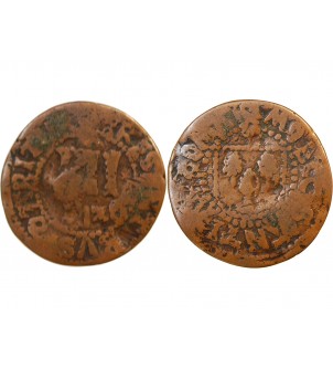 SAINT-OMER, Église de Saint-Bertin – MÉREAU de 12 deniers 1526 – F.7018 var. 2