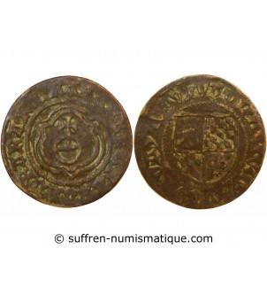 NUREMBERG – JETON de compte au globe crucigère – XVIe siècle