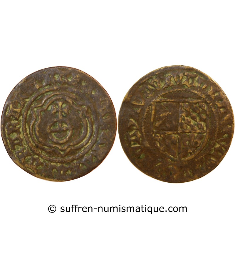 NUREMBERG – JETON de compte au globe crucigère – XVIe siècle