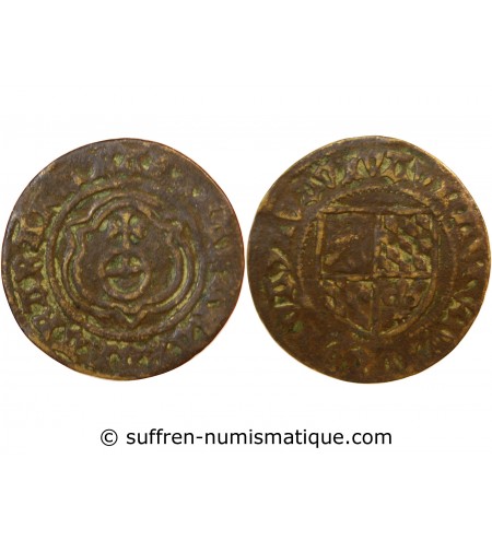 NUREMBERG – JETON de compte au globe crucigère – XVIe siècle