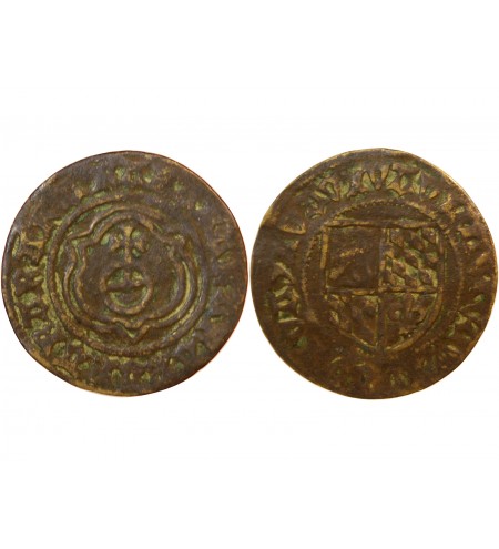 NUREMBERG – JETON de compte au globe crucigère – XVIe siècle