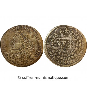 NUREMBERG, Wolf Lauffer – JETON de compte Louis XIV – XVIIe siècle – F.13010 var.